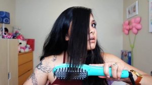 STRAIGHT HAIR IN MINUTES! | Irresistible Me Jade Brush Demo & Review | baylovespow