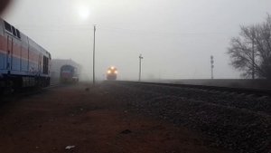 ТЭ33А 0024,С пригородным поездом № 6877  сообщением Балхаш Моинты