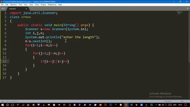 How to make Cross make pattern in java смотреть онлайн