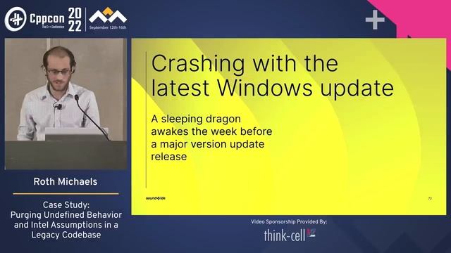 Purging Undefined Behavior & Intel Assumptions in a Legacy C++ Codebase - Roth Michaels CppCon 2022