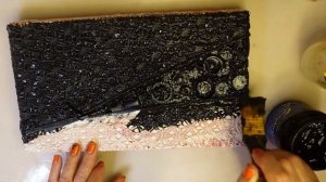 Шкатулка из обувной коробки и старья в стиле микст медиа [diy]