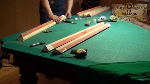 Ремонт и перетяжка бильярдного стола от ТТ-БИЛЬЯРД