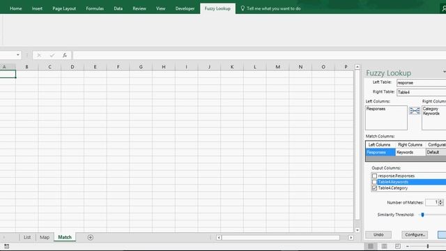Excel Fuzzy Lookup/Match Tutorial for Data Mapping & Categorization