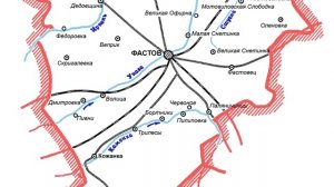 Карта Фастовский район, Киевская область, Украина