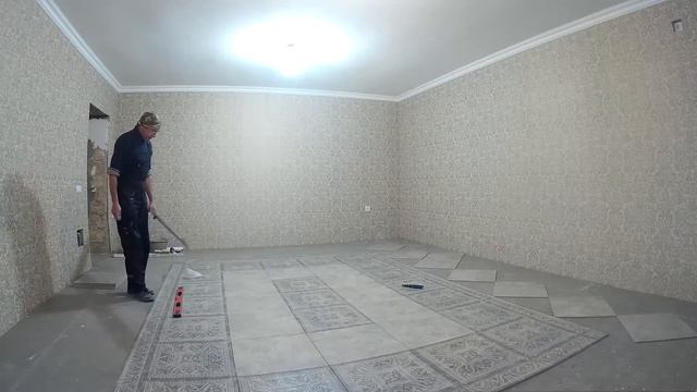 Укладка плитки ковром. Часть 3 смотреть онлайн