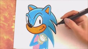 Drawing Sonic the Hedgehog _ drawholic (1)