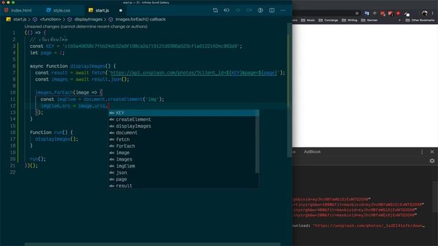 Infinite Scroll Gallery | JavaScript 21 Days Challenge EP. 21 | สอน JavaScript เรียนรู้จากการลงมือท