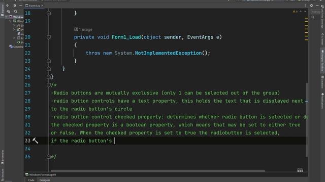 C# .NET - Radio Buttons & Checkboxes