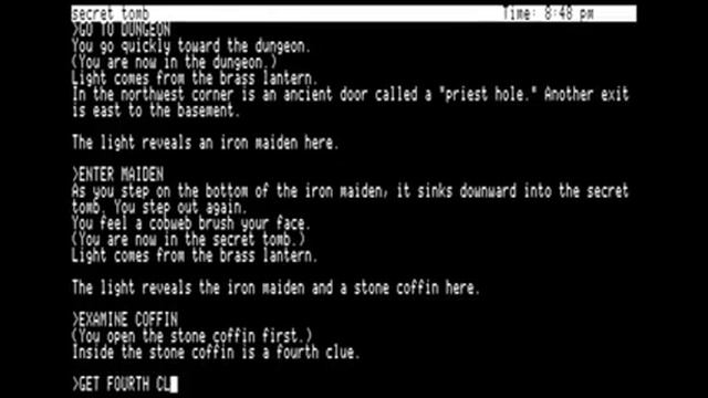 Moonmist walkthrough - Yellow version (Apple II - Infocom) смотреть онлайн