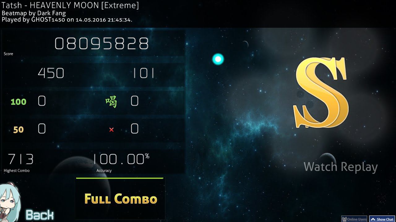 GHOST1450 | Tatsh - Heavenly[Extreme] 100% FC 156pp смотреть онлайн