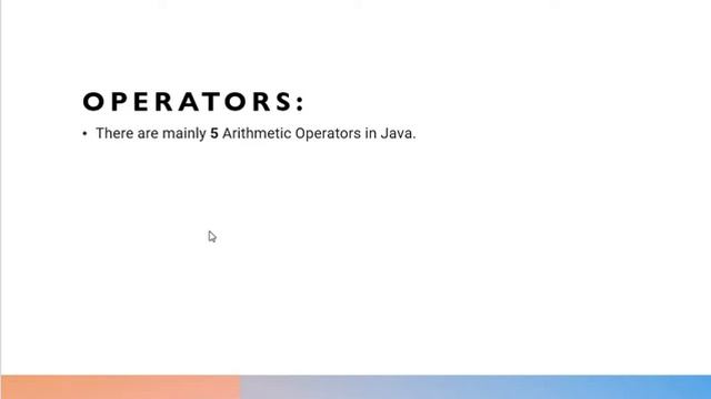 Basic java introduction