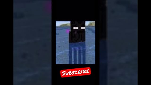 Most disturbing images in Minecraft. Enderman in water?