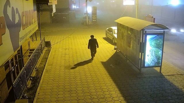 Hikvision DS-2DE7220I-AE Ночь Туман Человек смотреть онлайн