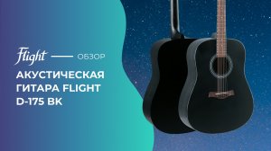 Обзор акустической гитары FLIGHT D-175 BK
