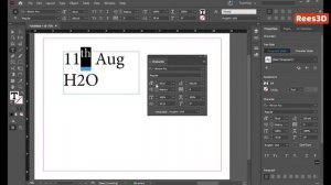 Apply baseline shift to text in InDesign | Rees3D.com