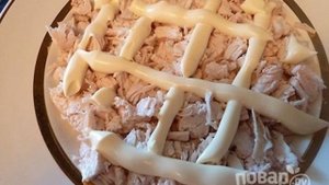 Салат Черепаха с виноградом