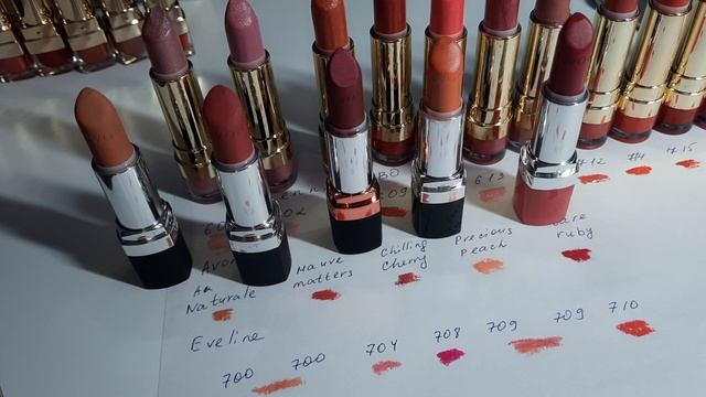 Vivienne Sabo Eveline Avon свотчи помад. подробнее об оттенках смотреть онлайн