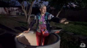 Канализация из бетонных колец.Обкопка ЖБ колец своими руками. Делаем канализацию на даче под баню.