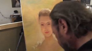 солнечный портрет девочки научиться рисовать, основы портрета маслом, художник  1