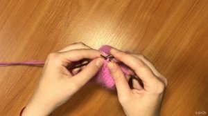 Чепчик спицами из пуха норки / Чепчик спицами