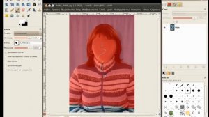 GIMP ГИМП Урок 32  Выделение при помощи быстрой маски