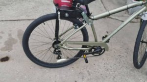 Huffy Parkside 27.5 Honda gx35 35cc friction drive motorized bicycle