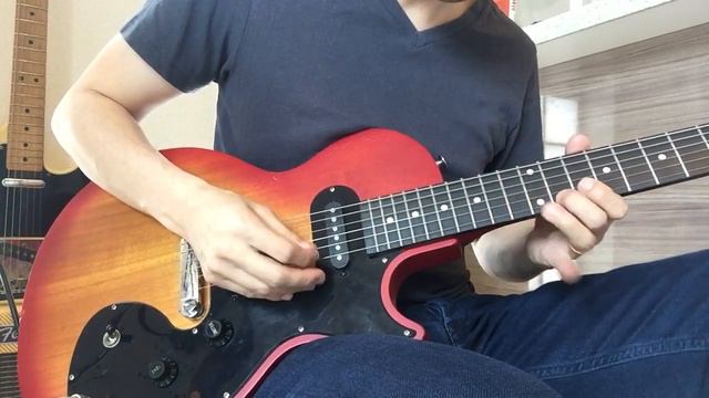 Jazz Guitar licks with Epiphone Les Paul SL on Fender pro junior Ⅳ amplifier, clean sound смотреть онлайн