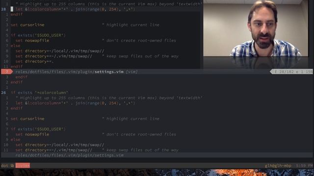 Vim screencast #34: Settings (Part III) смотреть онлайн