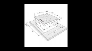 Встраив. газовая панель Krona