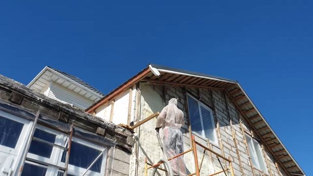 Утепление обрешетки дома из газобетона смотреть онлайн