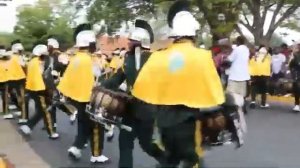 Парад «спартанского легиона» Норфолкского университета в США