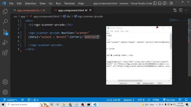 Angular 13 QR Code Scanner Using Webcam and Display Info in Browser Using ngx-scanner-qrcode in TS смотреть онлайн