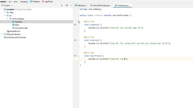 Template Design Pattern in Java