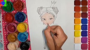 Царевны Даша из мультика. Раскраска для детей