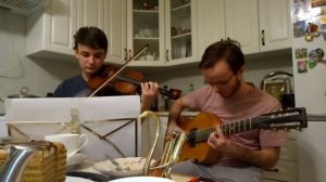 Цыганская венгерка, братья Синицыны (Артемий-7-струнная гитара, Афанасий-скрипка)