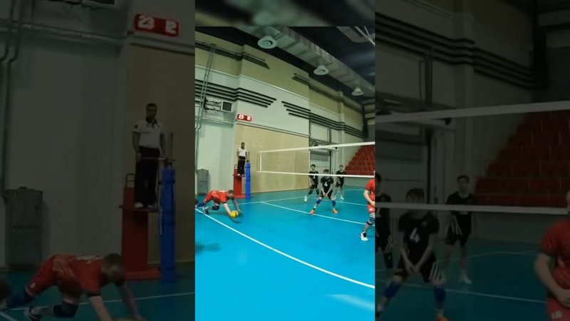 Ну очень элегантно.. Волейбол от первого лица. GoPro Volleyball #volleyball #волейбол #gopro