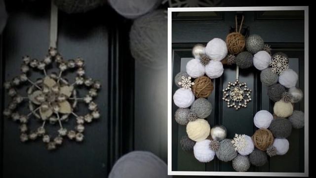 Pletena moda.Новогодний Рождественский венок.Crochet Snowball Wreath