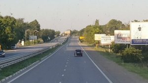 Показываю как я еду на автобусе по городу Симферополь и по трассе Таврида в Крыму