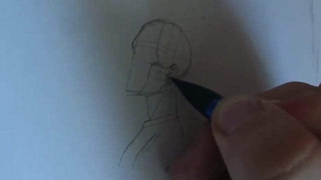 Как рисовать аниме голову в профиль смотреть онлайн