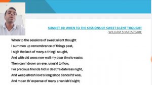 Sonnet 30 by William Shakespeare