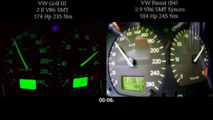 VW Passat 35i B3 2.0 vs VW Passat B4 VR6 vs Volkswagen Golf mk3 VR6