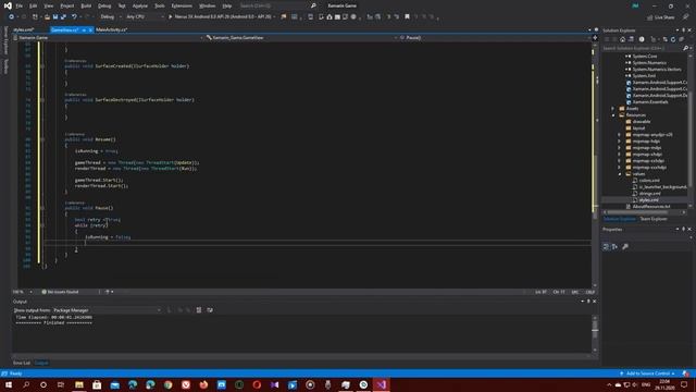 Создание игры на C# Xamarin Android SurfaceView 2D Game tutorial part 1 в Visual Studio 2019