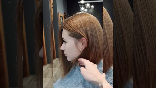Стрижка Боб на густых волосах Bob haircut on thick hair #стрижка #стрижкабоб#боб #haircutbob#bobsty