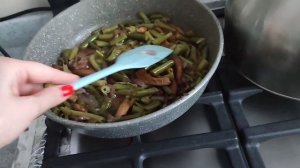 Стручковая фасоль с опятами.Обзор мультирезки Moulinex Fresh Express Cube & Stick DJ905832. Вкусвил