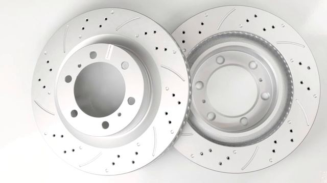 Передний тормозной диск Evolution с перфорацией и насечками, в покрытии GEOMET Артикул: JBR1395 смотреть онлайн