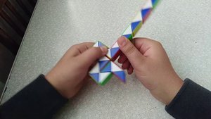 как сделать крест из головоломки змейка