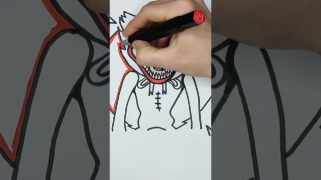 Как нарисовать Хаги Ваги. How to draw Huggy Wuggy