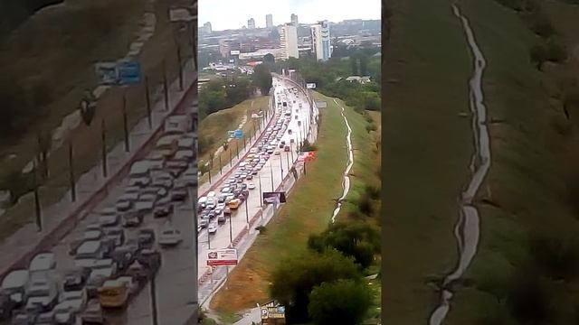 Волгоград. Очень сильный ливень. Спартановка. 25.05.16 смотреть онлайн