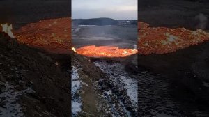 Слив шлака из под домны на отвале ВСМЗ