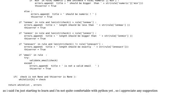 Code Review: simple form validation